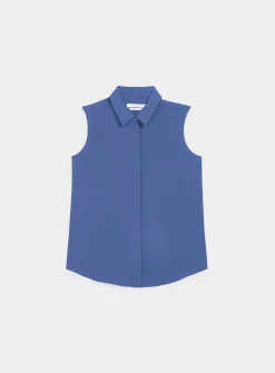 Shirt collar silky cami