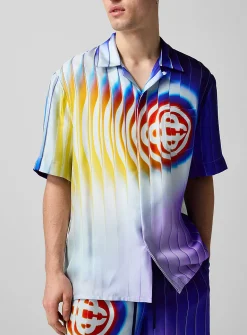 Shockwave pure silk cabana shirt
