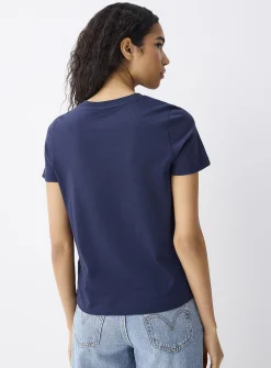 Short-sleeve crew-neck tee