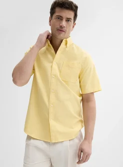 Short-sleeve Oxford shirt