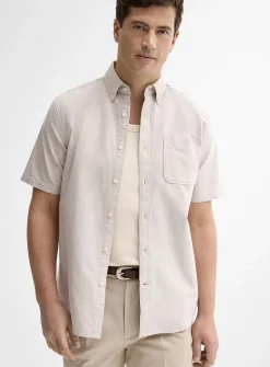 Short-sleeve Oxford shirt