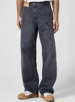 Signature anchor twisted carpenter jean