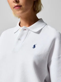Signature crest sweatshirt-style polo shirt