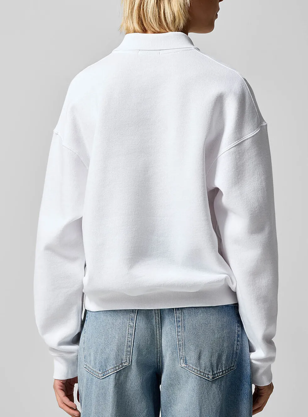 Signature crest sweatshirt-style polo shirt