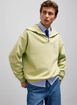 Signature emblem piqué sweatshirt