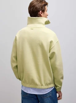 Signature emblem piqué sweatshirt