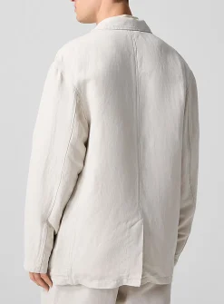 Silk and linen flowy jacket