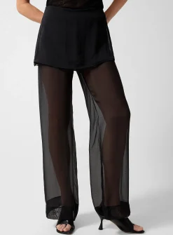 Silk Archive overlaid skirt pant