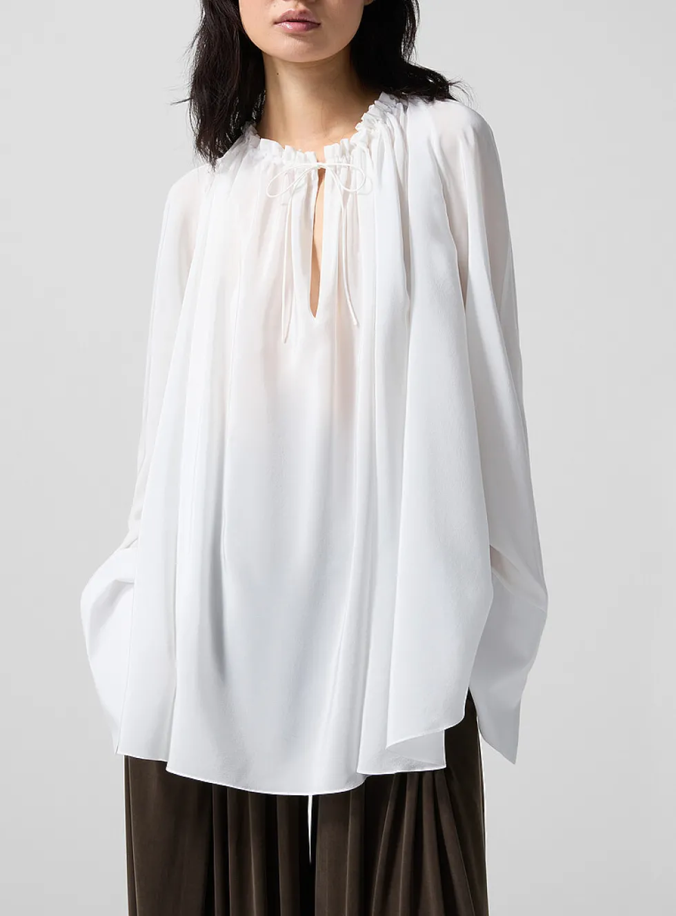 Silk crepe blouse