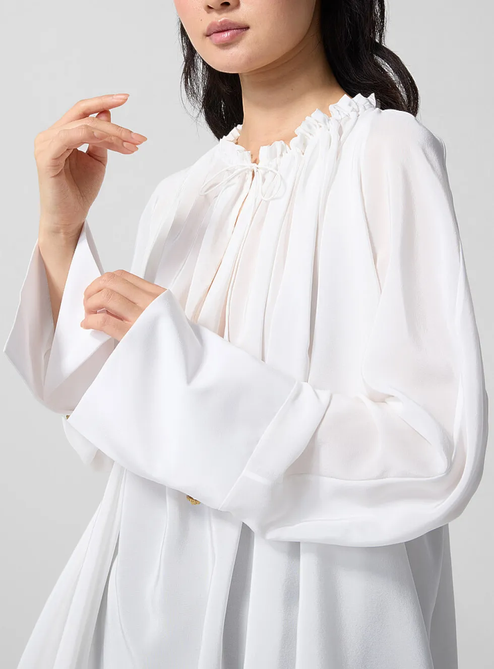 Silk crepe blouse