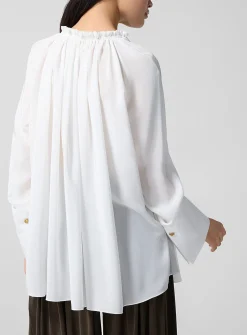 Silk crepe blouse