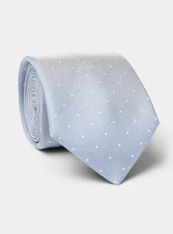 Silk polka dot tie