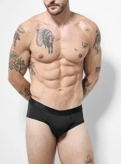 Silky jersey low-rise brief