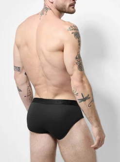 Silky jersey low-rise brief