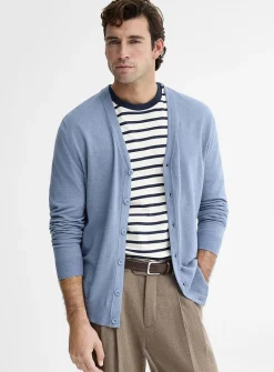 Silky knit cardigan