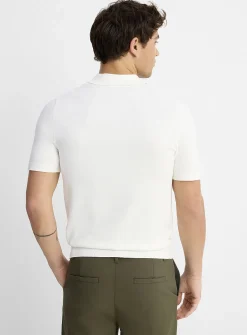 Silky knit polo