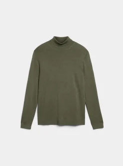 Silky knit turtleneck