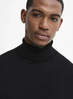 Silky knit turtleneck
