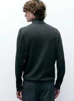 Silky knit turtleneck