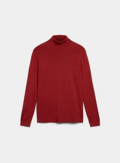 Silky knit turtleneck