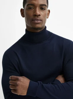 Silky knit turtleneck