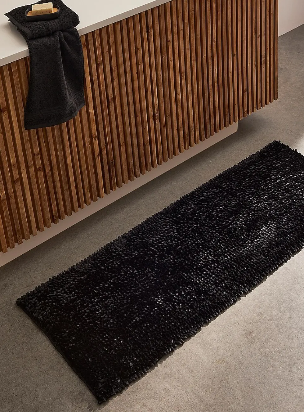 Silky XL chenille bath mat