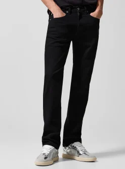 Silver hardware slim-fit jean