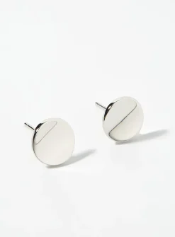 Silver minimalist earrings