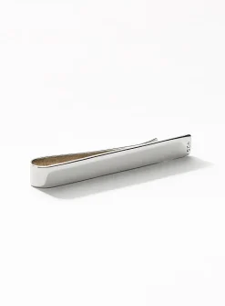 Silver tie clip