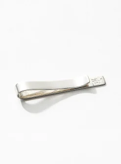 Silver tie clip
