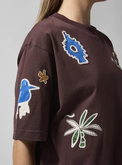 Sirocco embroidered shapes loose T-shirt