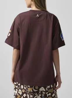 Sirocco embroidered shapes loose T-shirt