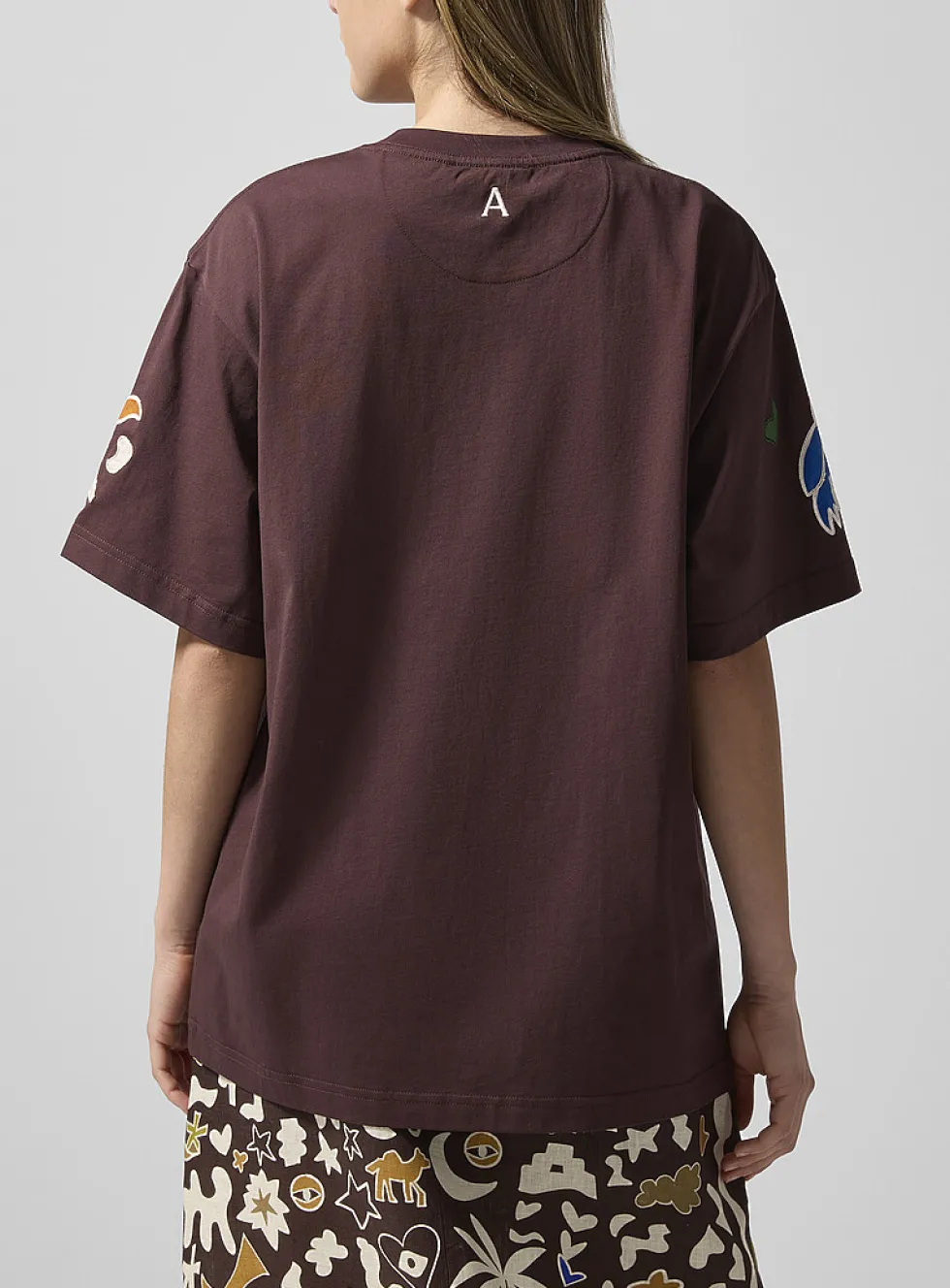 Sirocco embroidered shapes loose T-shirt