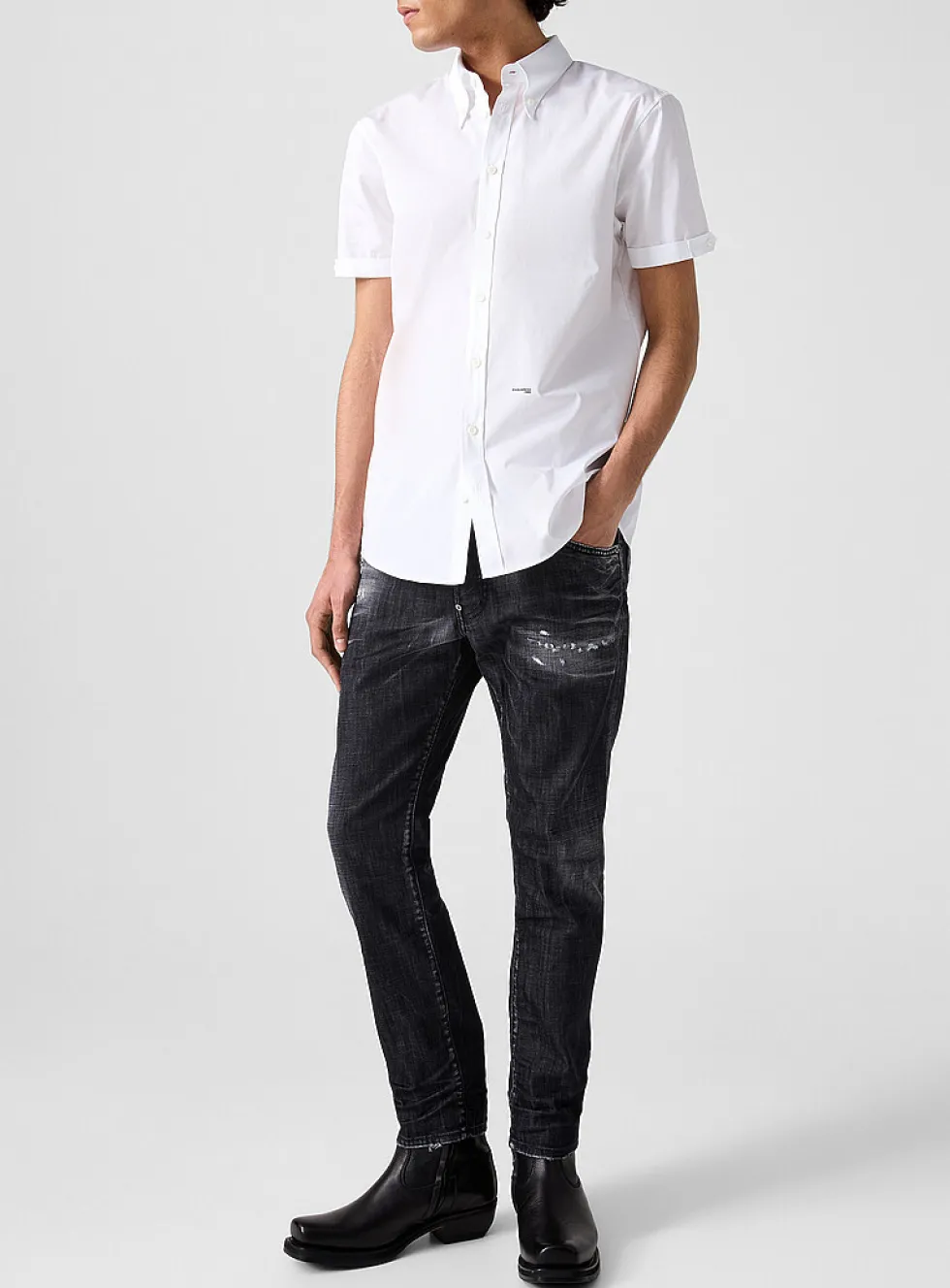 Skater distressed jean