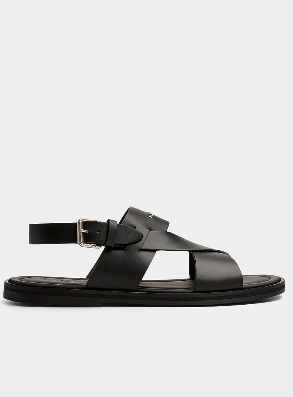 Sleek crossed-strap sandals