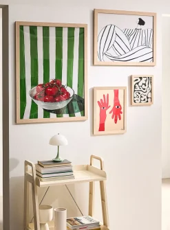 Sleek pine wood frame