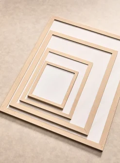 Sleek pine wood frame
