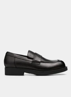 Sleek square-toe loafers