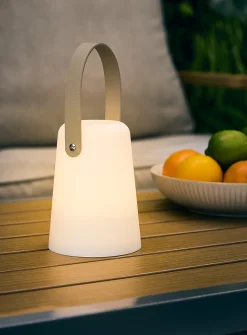 Sleek wireless indoor-outdoor lamp