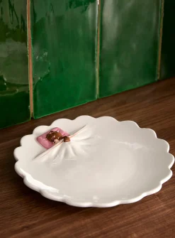 Sleepy bear cub small plate