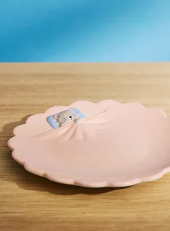Sleepy kitten small plate