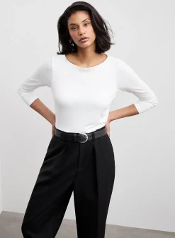 3/4-sleeve soft T-shirt