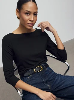 3/4-sleeve soft T-shirt