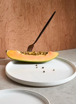 Slightly speckled plate