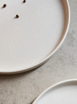 Slightly speckled plate