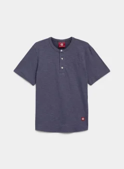 Slub jersey Henley T-shirt