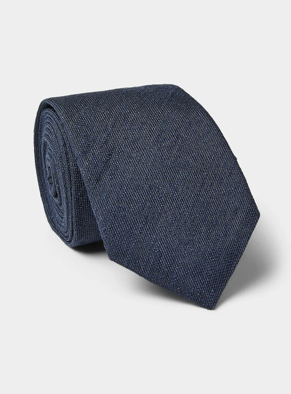 Slub solid tie