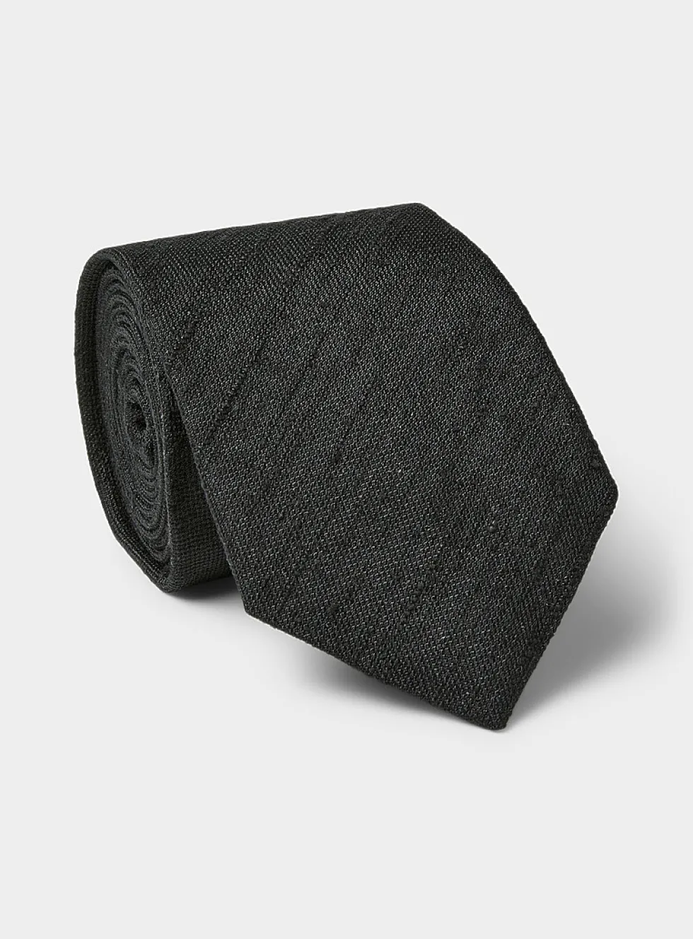 Slub solid tie