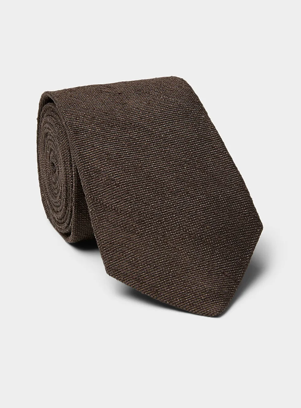 Slub solid tie