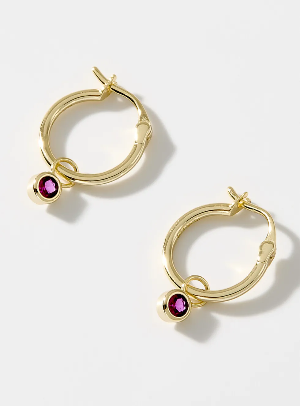 Small birthstone earrings
